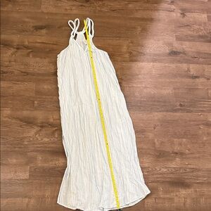 C&C California Light Blue Striped Dress